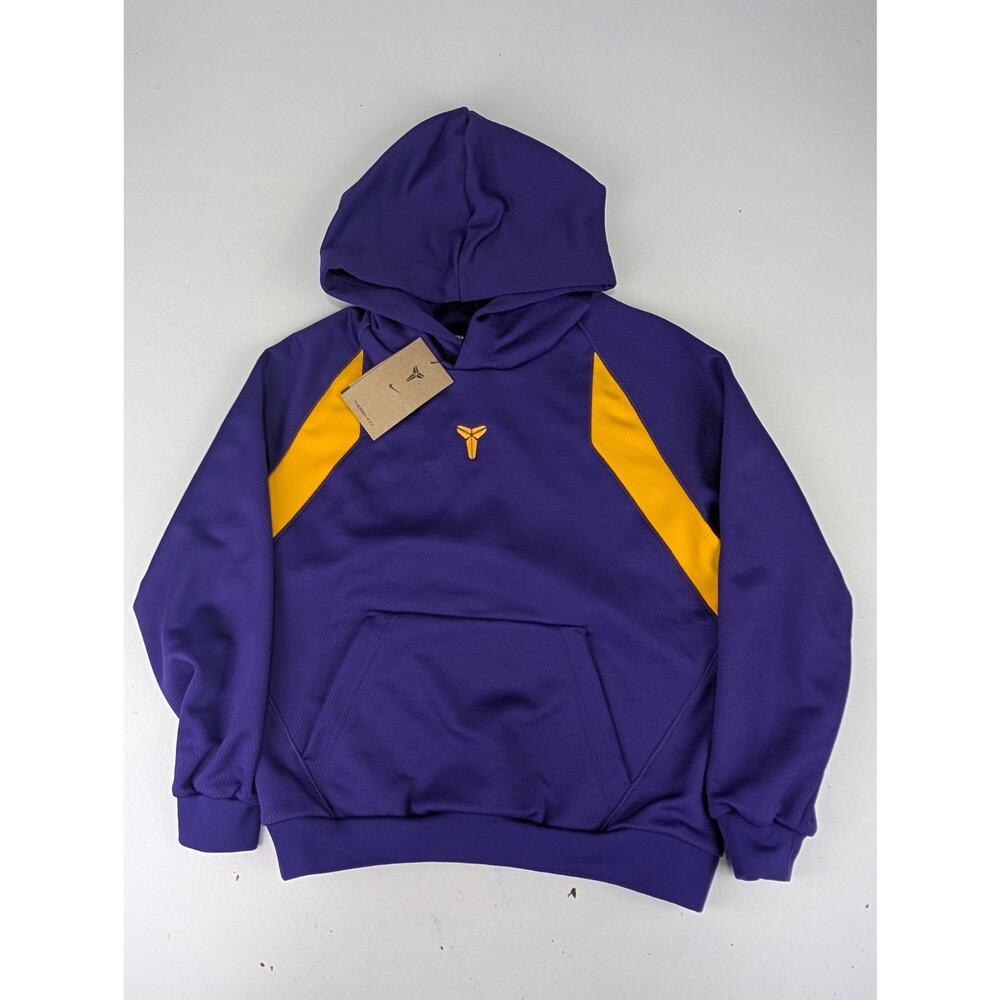 Nike Boys Medium Kobe Therma-Fit Pullover Hoodie & Shorts Set - Purple & Yellow - Picture 2 of 9